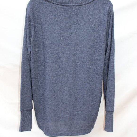 Nine West Womens Heather Mood Indigo Long Sleeve Sweater, Size XL, New with Tags - Picture 7 of 12